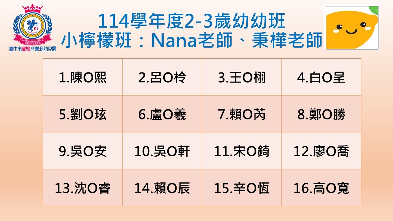 114小檸檬班